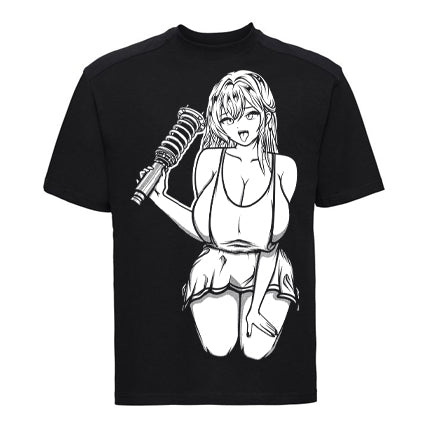 Static Busty Anime T Shirt image 0