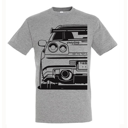 Half R34 GTR T Shirt image 0