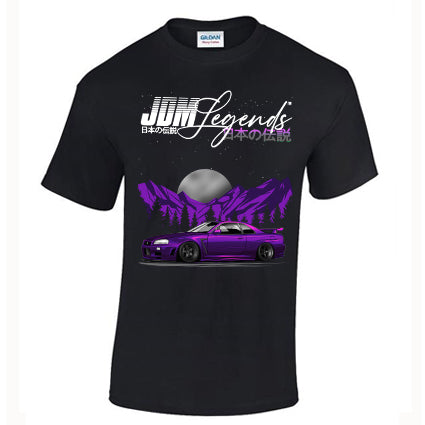 JDM Legends R34 GTR T Shirt image 0