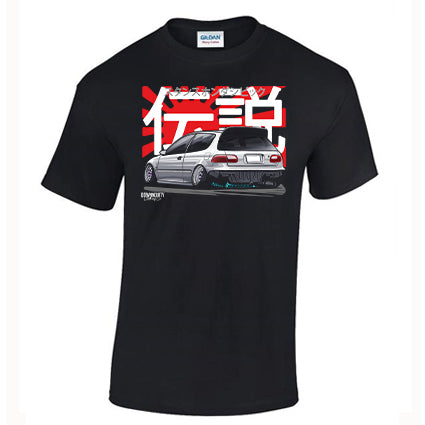 Civic EG Rising Sun T Shirt image 0
