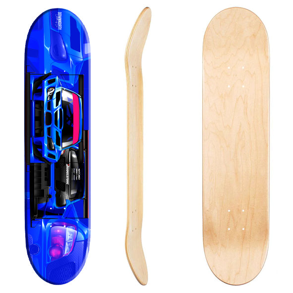 Subaru Impreza Race Skateboard Wallart image 0