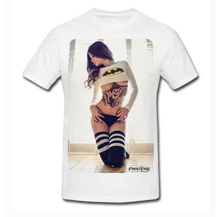 Tattooed Batgirl Model T Shirt image 0