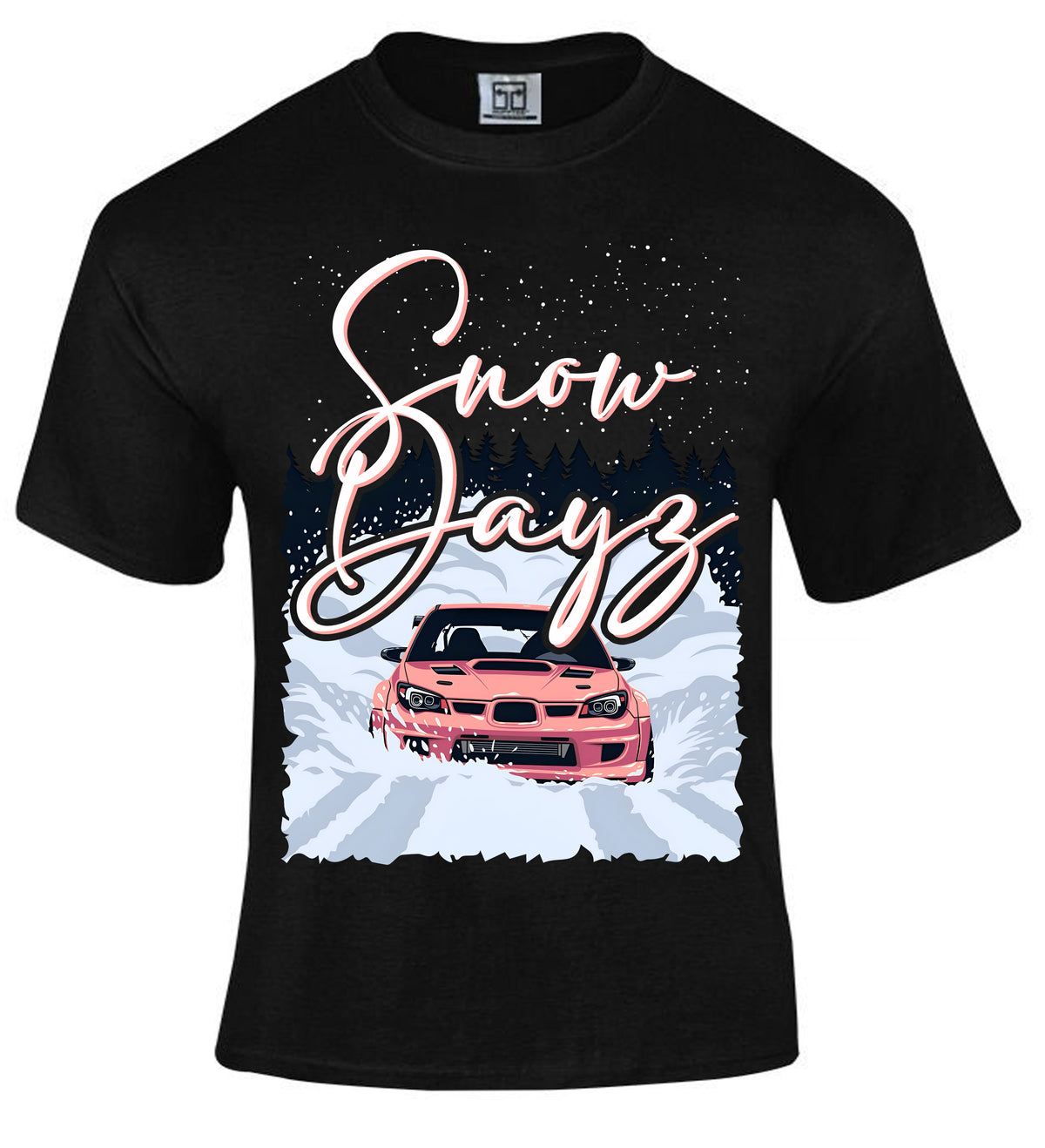 Snow Dayz Impreza Christmas T Shirt image 0