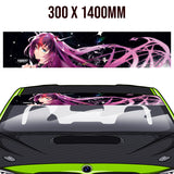 Anime Purple Hair Fantasy Windowband / Sunstrip