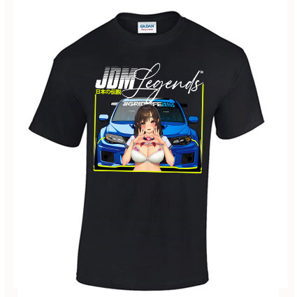 JDM Legends Impreza Anime T Shirt image 0