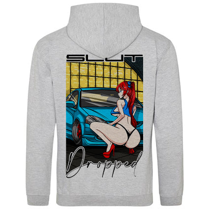 Slut Dropped Anime Hoodie image 0
