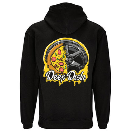 Deep Dish Pizza Wheel Hoodie image 0