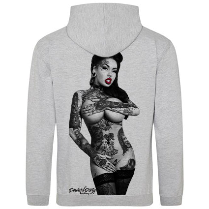 Tattooed Model Hoodie image 0