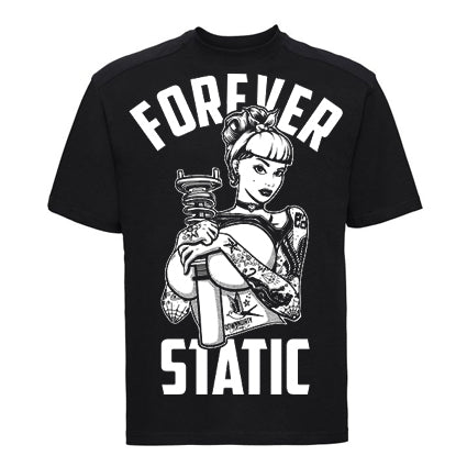 DeathTrap SpeedShop Forever Static Anime T Shirt image 0