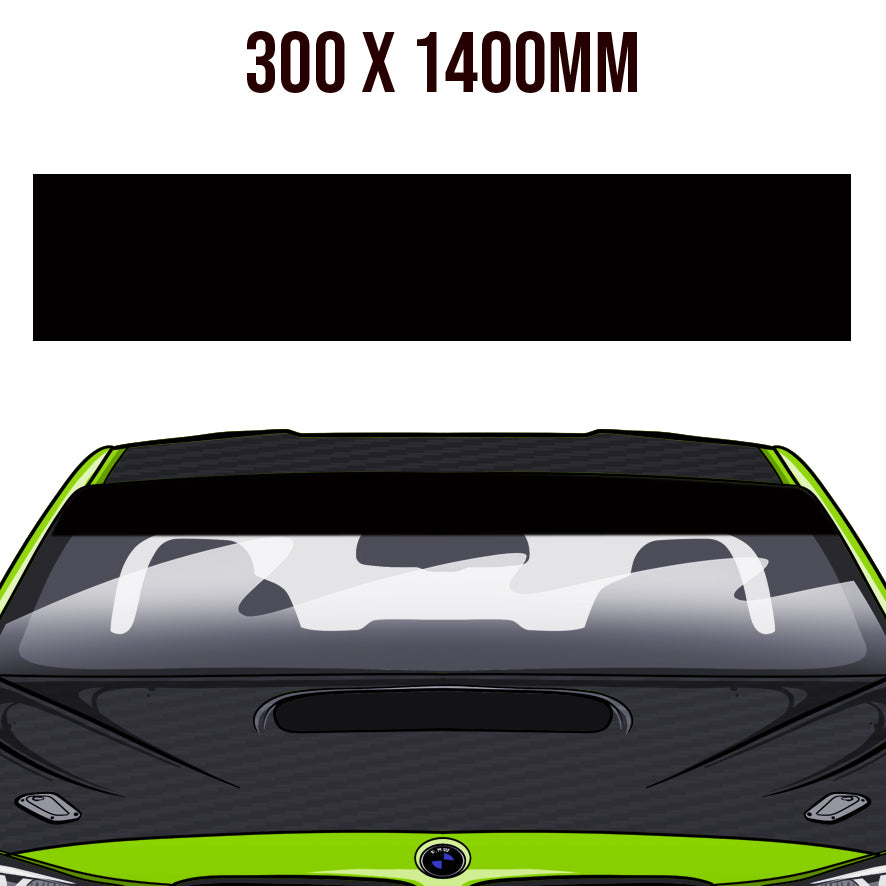 Matt Black Windowband / Sunstrip image 0