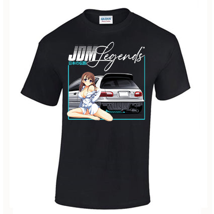 JDM Legends EG Civic Anime T Shirt image 0