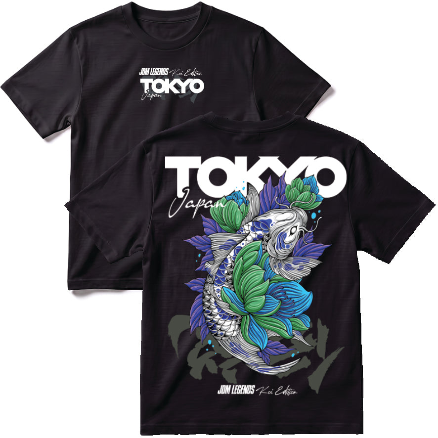 Blue Green Tokyo Koi T-Shirt