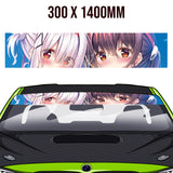 2 Anime Girl Windowband / Sunstrip