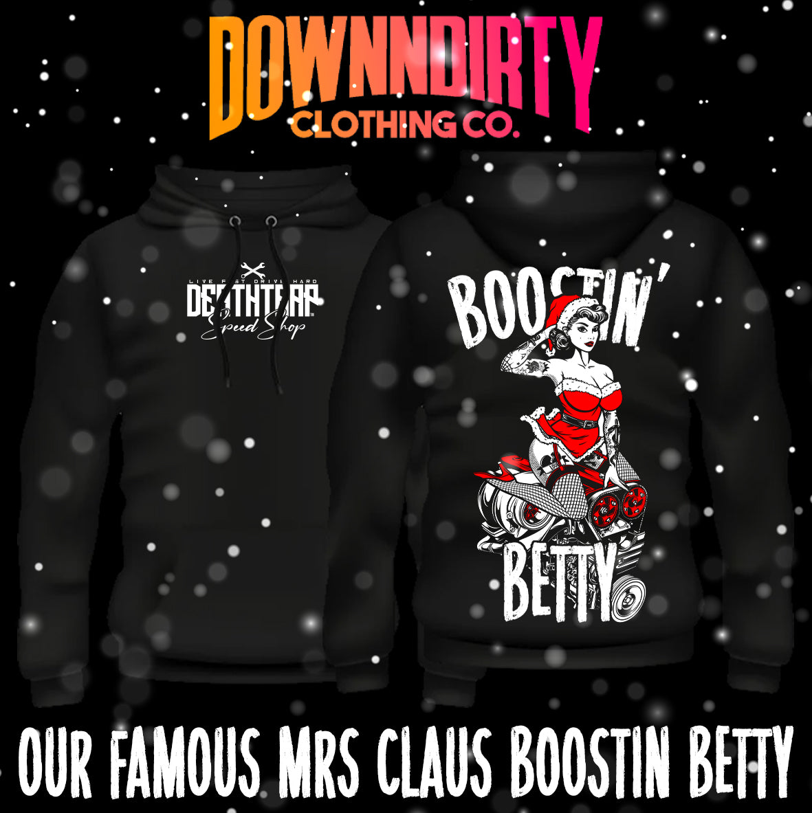 Mrs Claus Boostin Betty Hoodie image 0