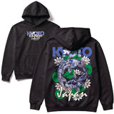 Kyoto Blue Koi Hoodie