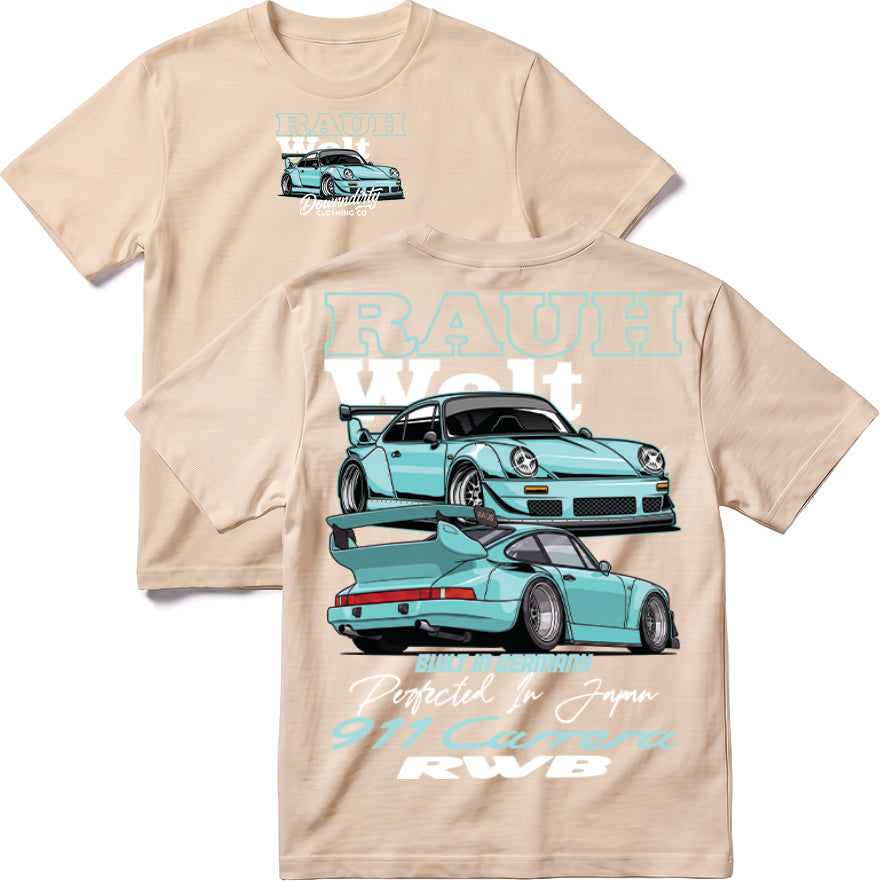 New Teal Rauh Welt T-Shirt