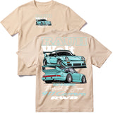 New Teal Rauh Welt T-Shirt