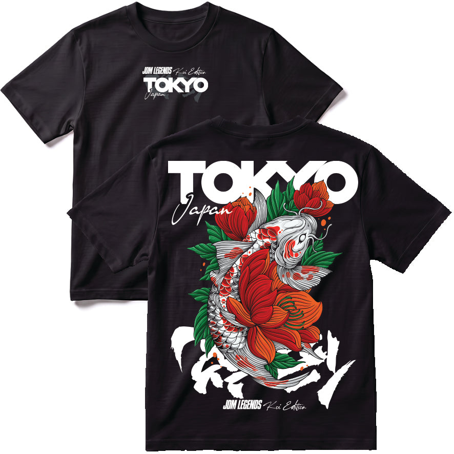 Tokyo Koi Green Orange T-Shirt
