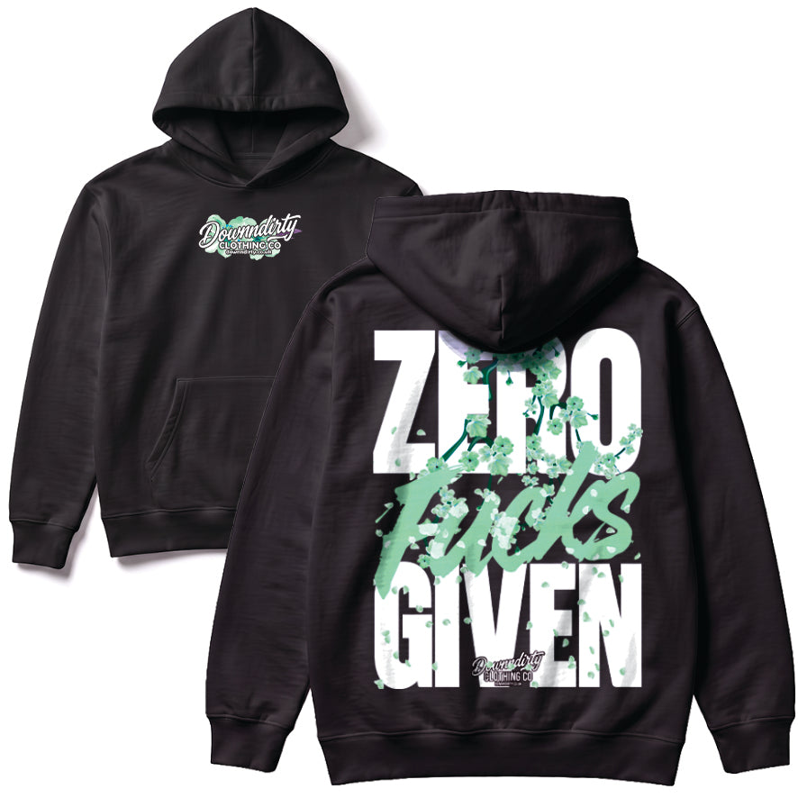 Zero Fu*ks Given Teal Hoodie
