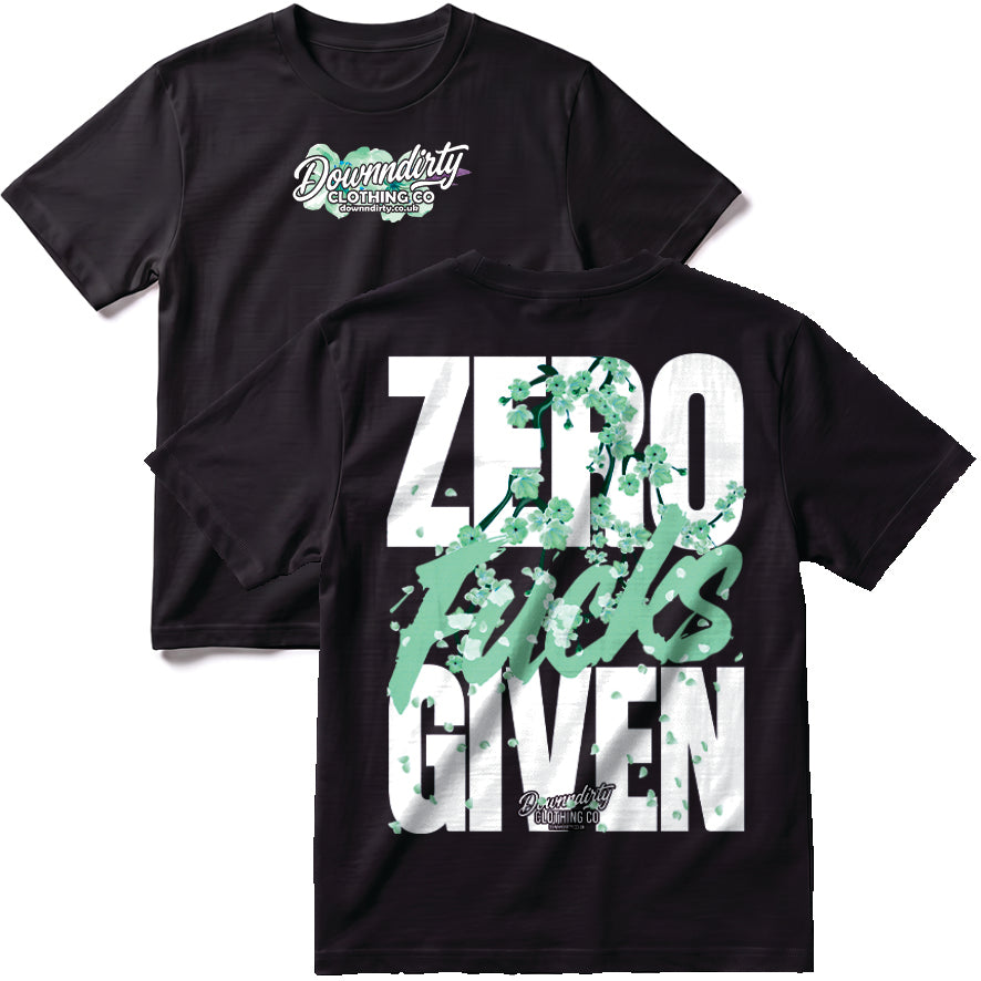 Zero Fu*ks Given Teal T-Shirt